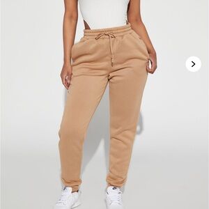 Tan Jogger Sweatpants